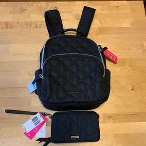 Vera Bradley Performance Twill Small Backpack & Wallet NWT